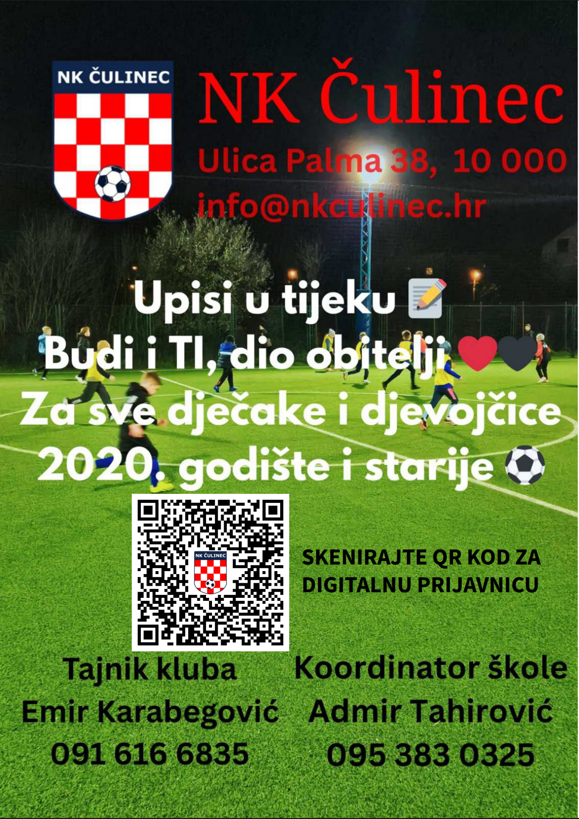 Upisi u školu nogometa NK Čulinec